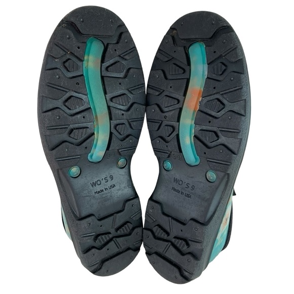 SLOGGERS Turquoise Floral Rain Shoes Size 9 - Picture 9 of 9